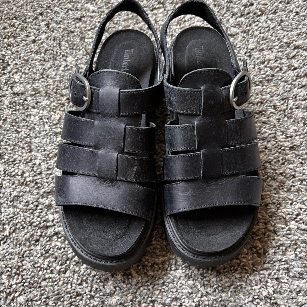 Timberland Black Women's fisherman Sandals